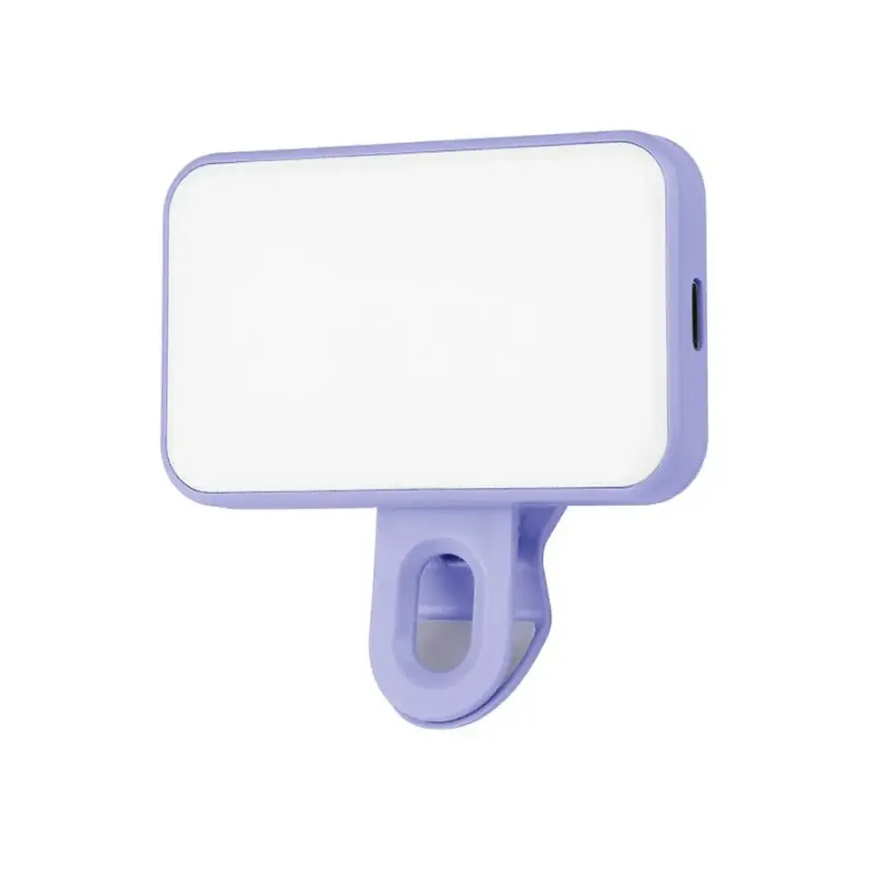 Thumbnail: Portable Mini Selfie Fill Light Rechargeable 3 Modes Adjustable Brightness Clip