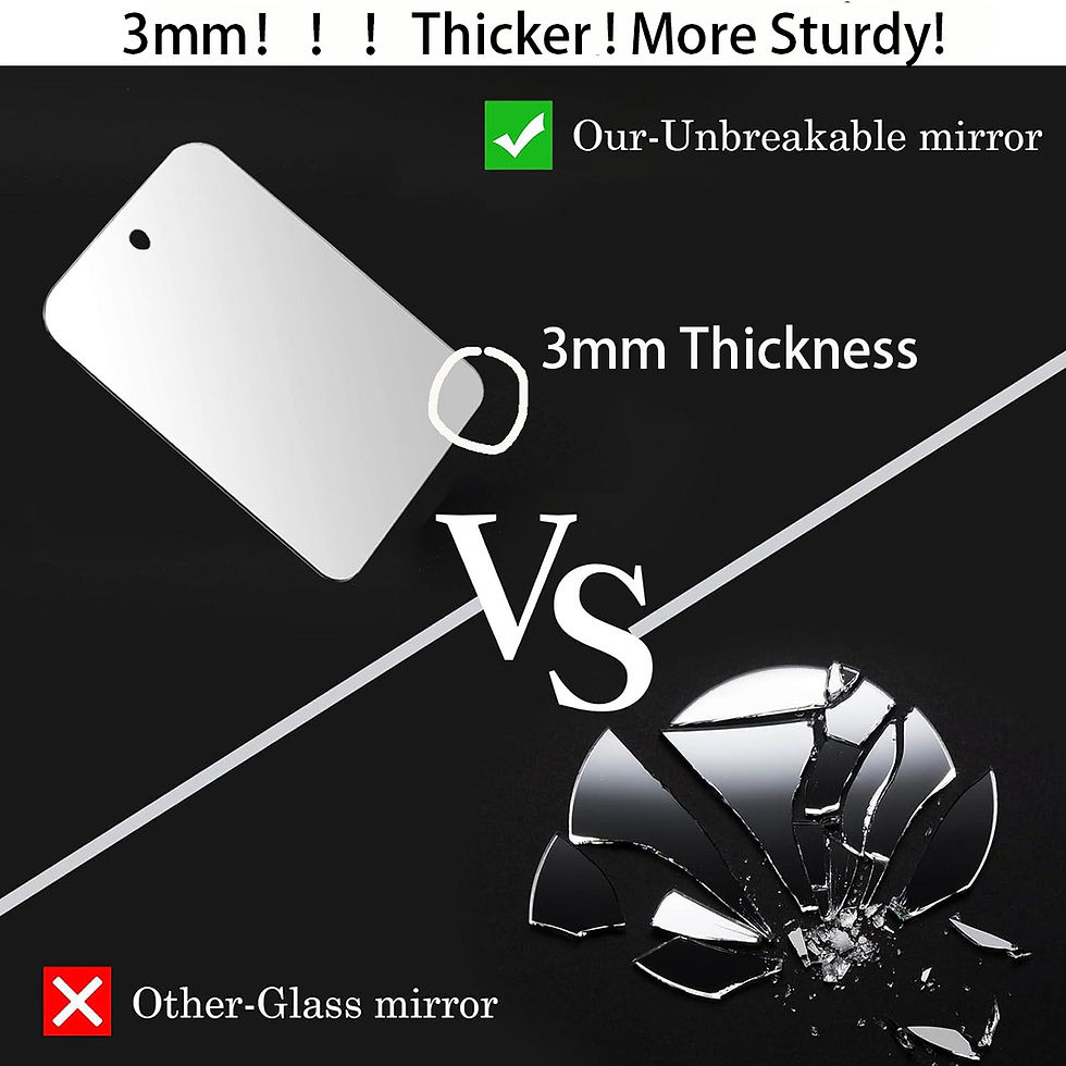 Thumbnail: Acrylic Mirror with Wall Suction Shower Mirror for Man Shaving Women Makeup Port