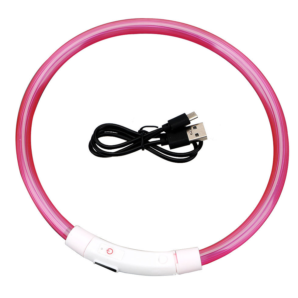 Thumbnail: Led Usb Dog Collar Pet Dog Night Luminous Charge Collar Led Night Safety Flashin