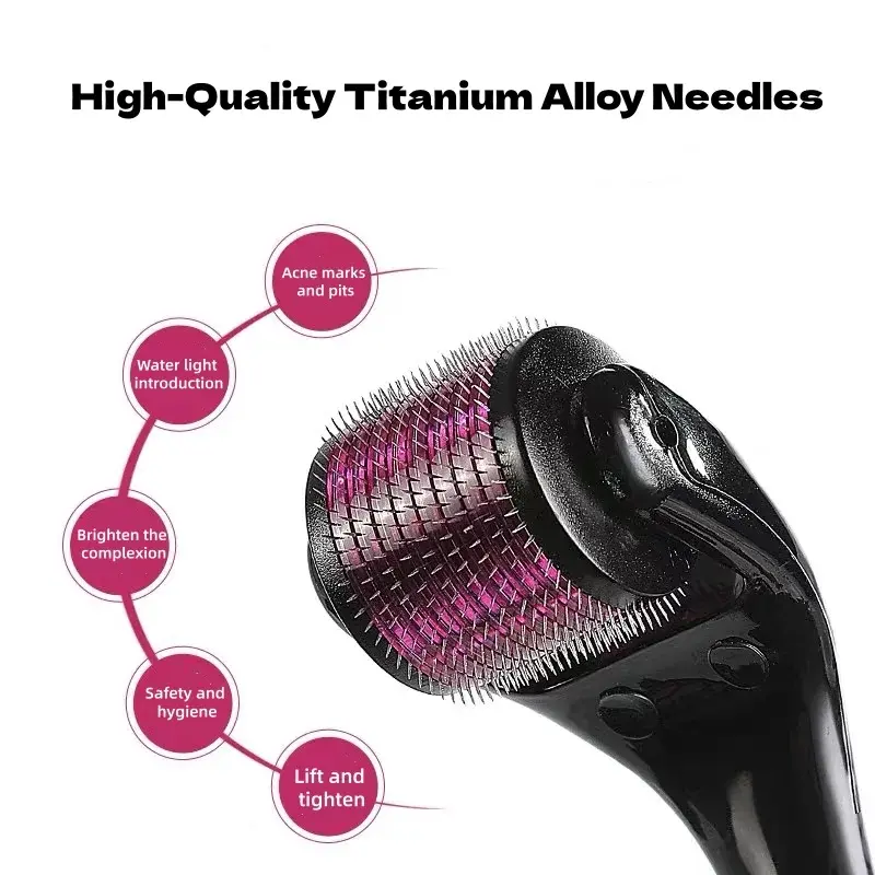 Thumbnail: 540 Derma Roller Skin Care Needle Micro Dermaroller Professional Derma Roller Fo