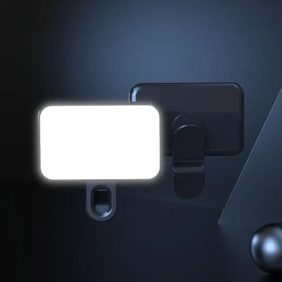 Thumbnail: Portable Mini Selfie Fill Light Rechargeable 3 Modes Adjustable Brightness Clip