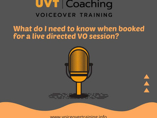 What Do I Need To Know When Booked For A Live Directed Voiceover Session?