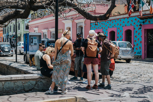 Oaxaca streets with guide