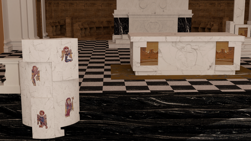 NUORO Cattedrale Santa Maria della Neve | Adeguamento liturgico | nuovo Ambone