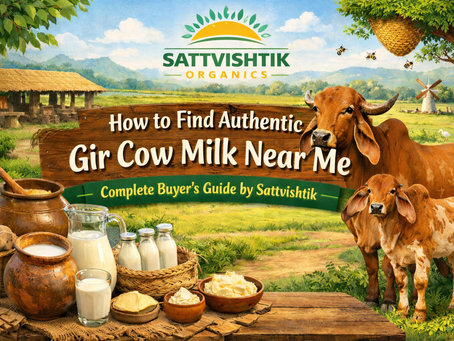How to Find Authentic Gir Cow Milk Near Me – Complete Buyer’s Guide by Sattvishtik