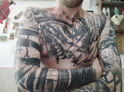 Healed Bruhstrokes sleeve and full chest