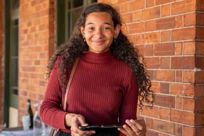 Happy Volunteer at Golden Horseshoes Festival