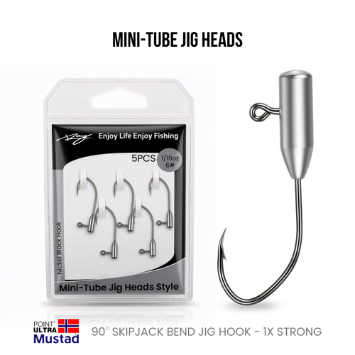 MINI TUBE JIG HEADS (5PC/PACK) | rayfishing