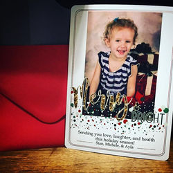 😍😍 I made that. And I mean the ridiculously precious little girl, not the card. But, I made that, 