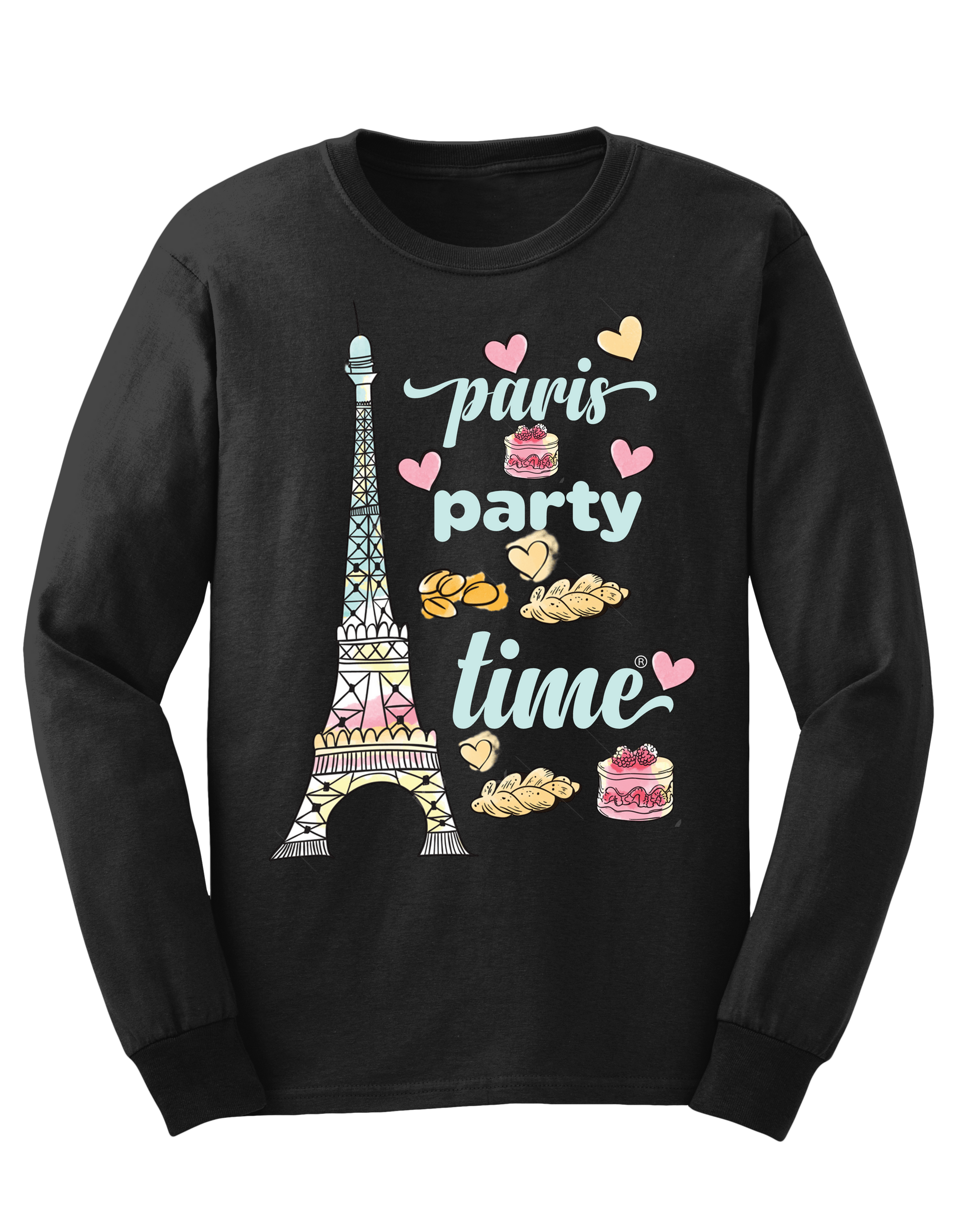 Long Sleeves Paris Party Time