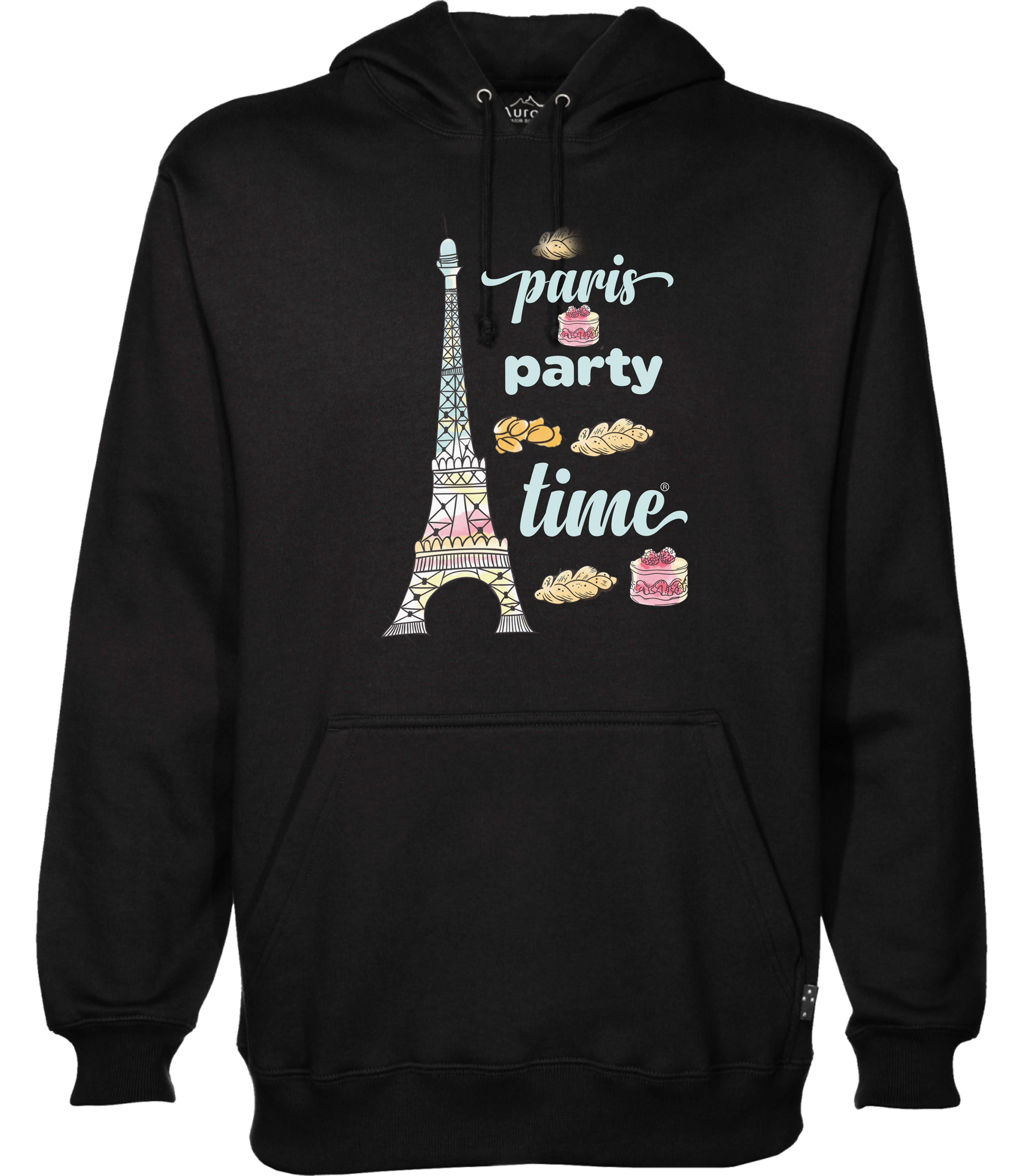 Sweat à capuche Paris Party Time sans cœur