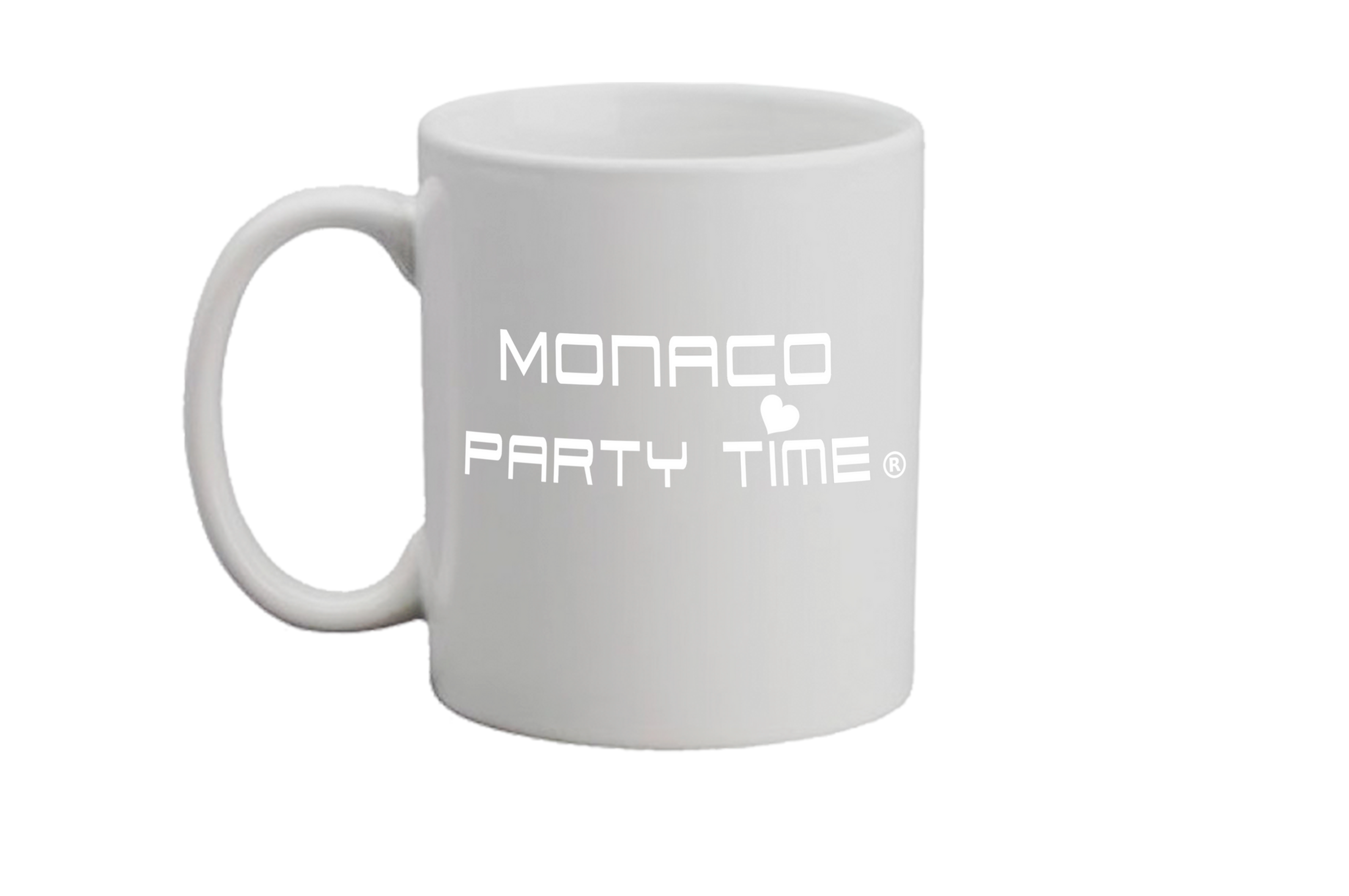 Mug Monaco Party Time Cœur Blanc