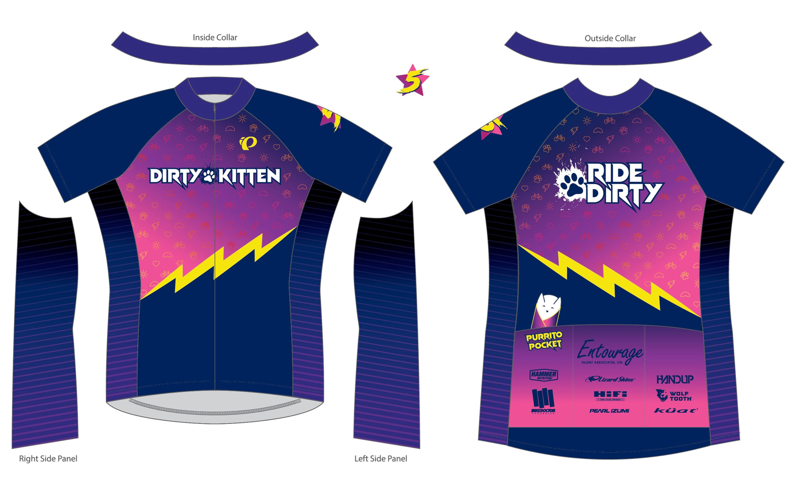 Dirty Kitten 5th Anniversary "Purrito" Jersey - Performance