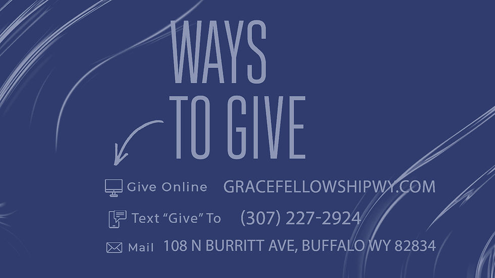 dark blue ways to give at Grace Fellowship