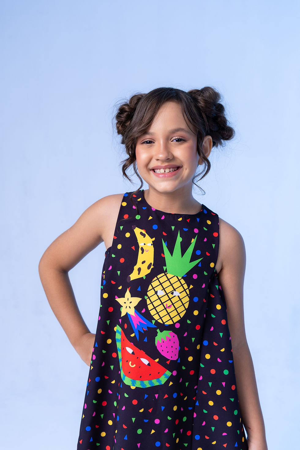 Miniatura: Vestido Noite Tropical - Preto Frutinha