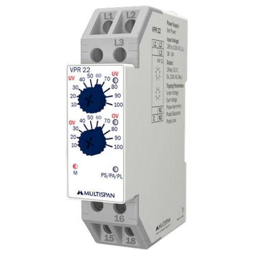 Multispan Volt Protection Relay Din Type Single Phase VPR-22Multispan Volt Protection Relay Din Type Single Phase VPR-22