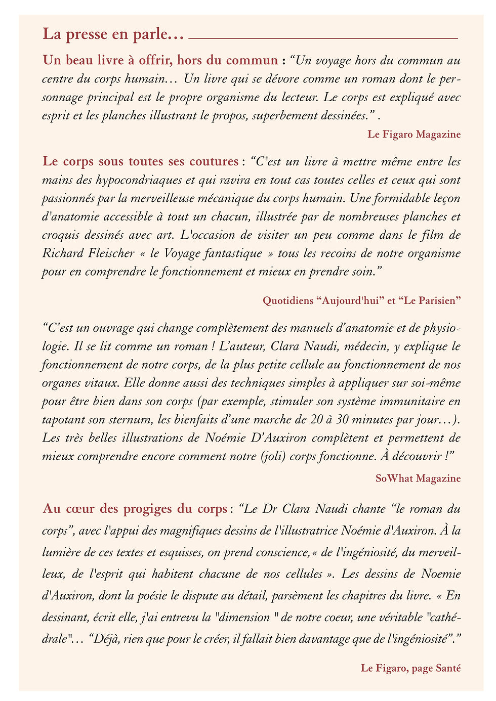 Miniature : Mon corps au pays des merveilles port inclu