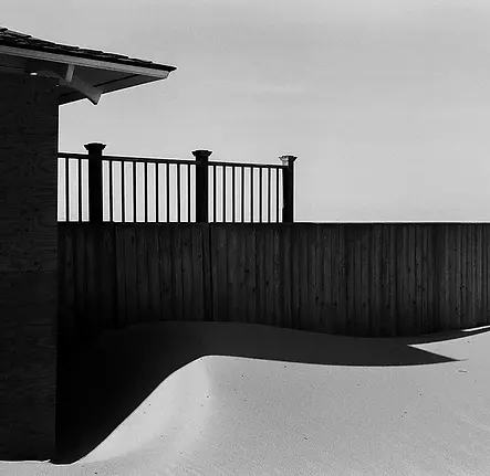 A Black and White Photo of Nantucket by Riley Wynn at Colonna Contemporary Art in Wayne PA