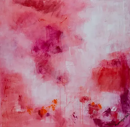 An Abstract Painting of a Storm by Gail Morrison-Hall Colonna Contemporary Art in Wayne PA