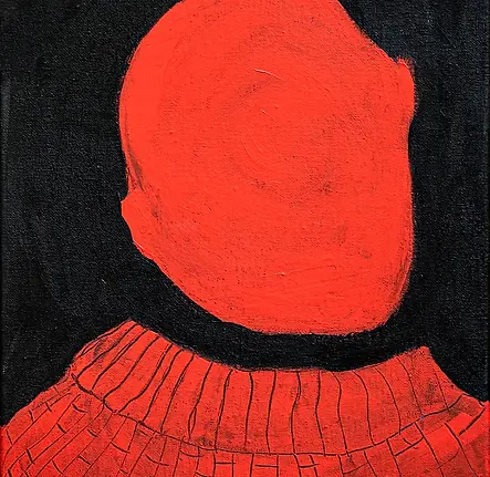 A Painting of a Faceless Portrait by Emanuele Manco Colonna Contemporary Art in Wayne PA