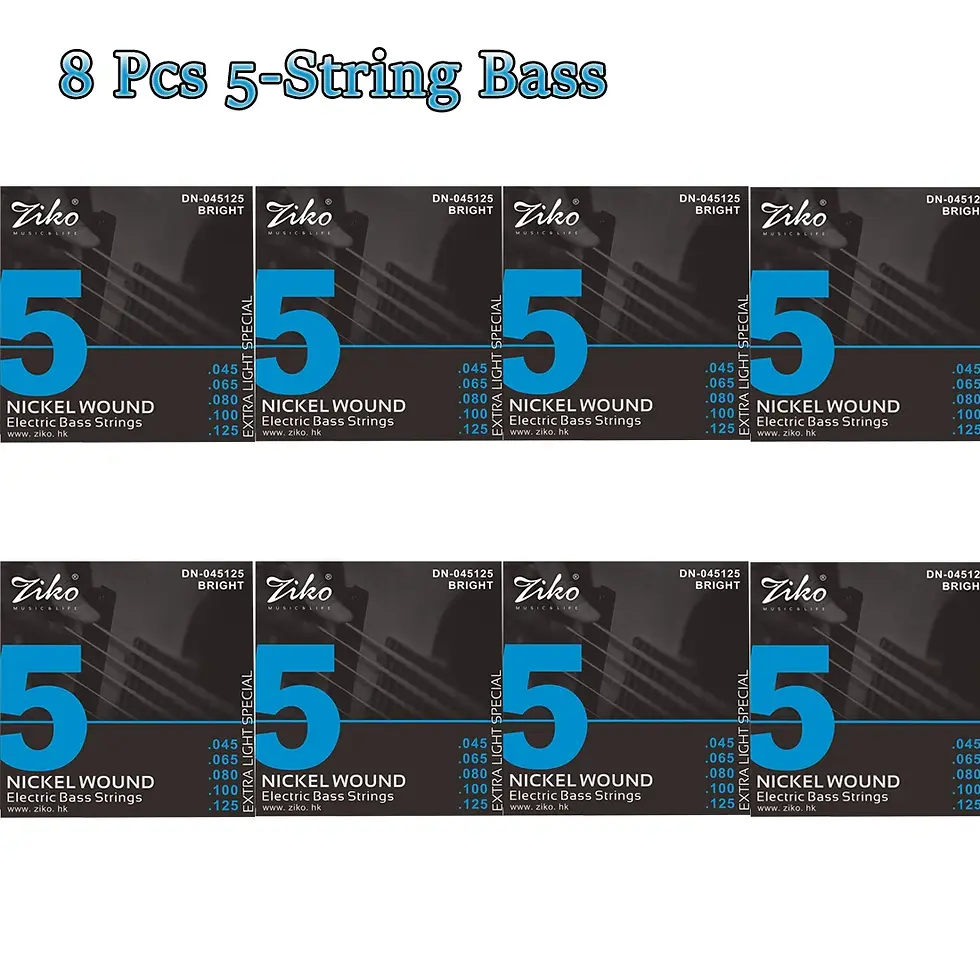 Thumbnail: 5/10 Set ZIKO Electric Bass Strings 4/5/6 String Bass Carbon Steel Hexagonal