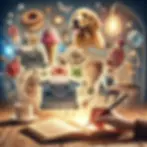 representation of concrete images in writing from cozy mystery book that's being review