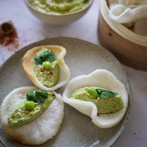 DIPS EDAMAME & CHIPS DE CREVETTES 