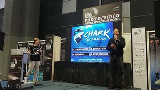 Shark Guardian Exhibit and Speak at Asian Dive Shows