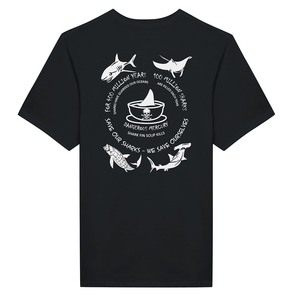 Thumbnail: Classic Shark Guardian T-Shirt – Unisex, Eco-Friendly, Shark Guardian Logo