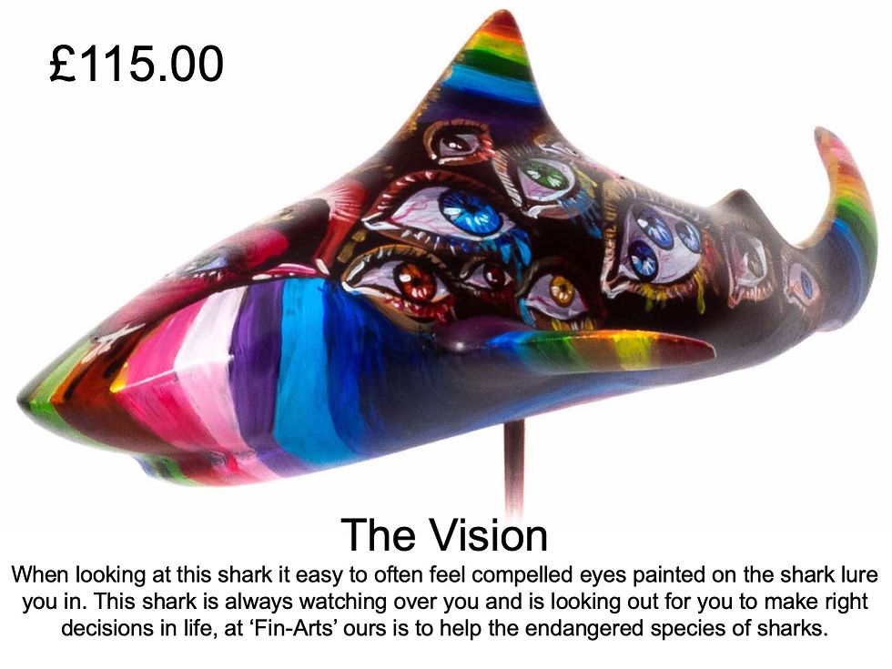 Thumbnail: Hand Painted Shark Sculptures by The FinArts