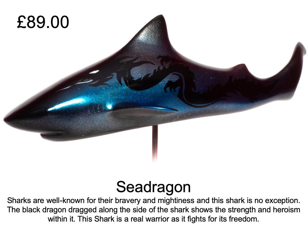 Thumbnail: Hand Painted Shark Sculptures by The FinArts