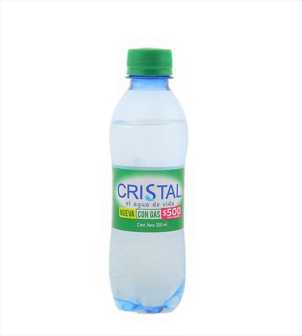 Agua Cristal Con Gas x250Ml