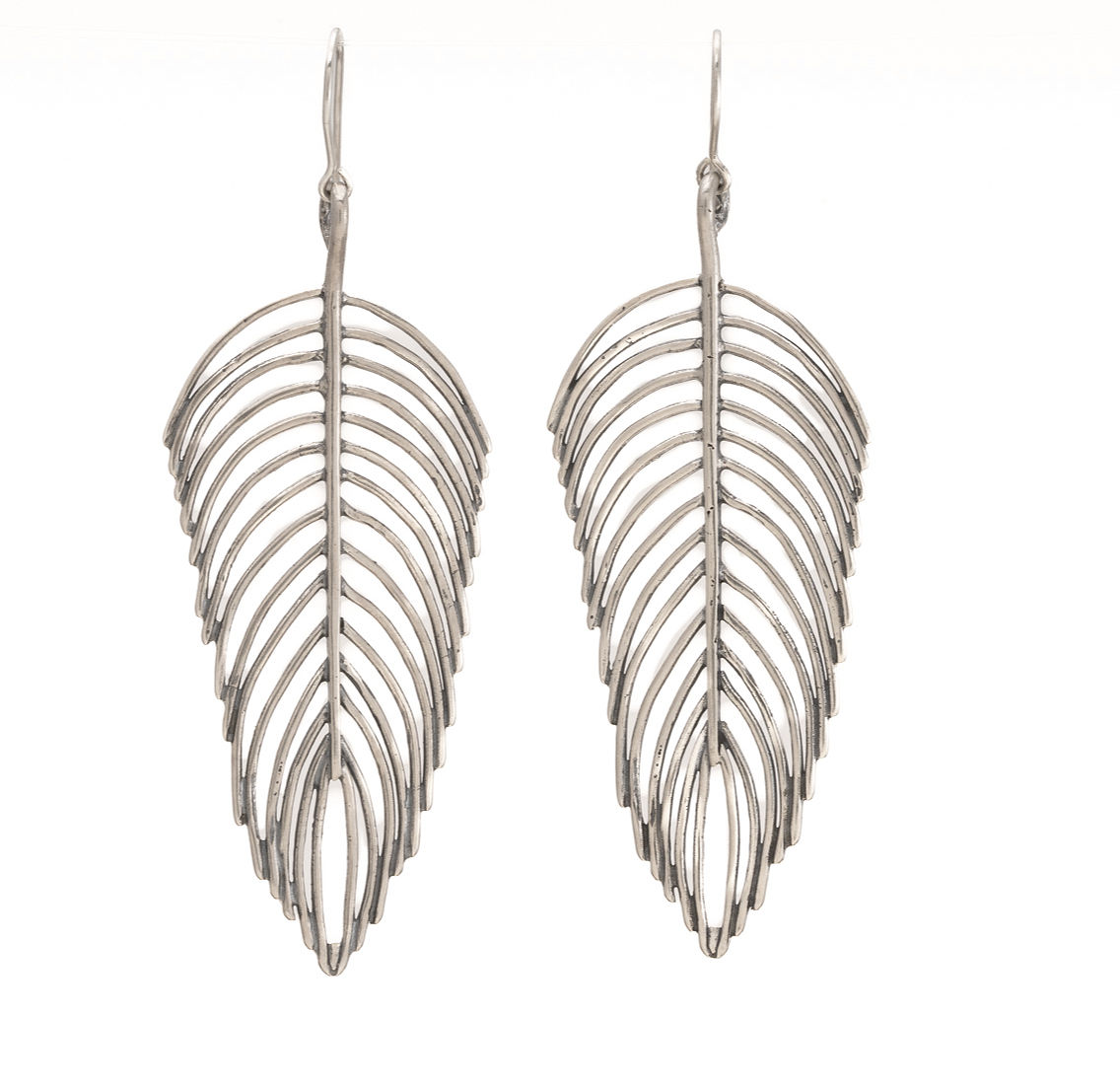 Large Feather Earrings
