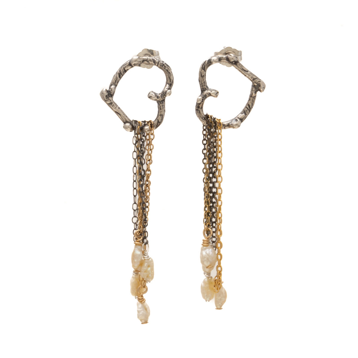 Cascading Heart Earrings