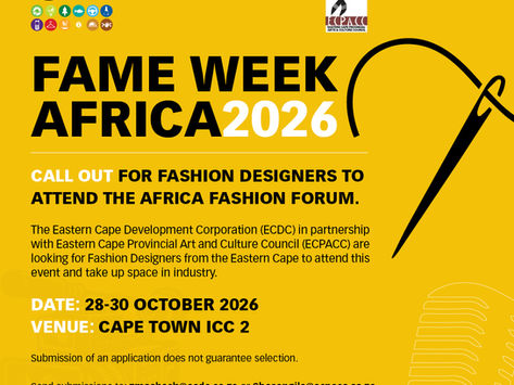 FAME WEEK AFRICA  2026: CALL OUT FOR FASHION DESIGNERS TO ATTEND THE AFRICA FASHION FORUM 