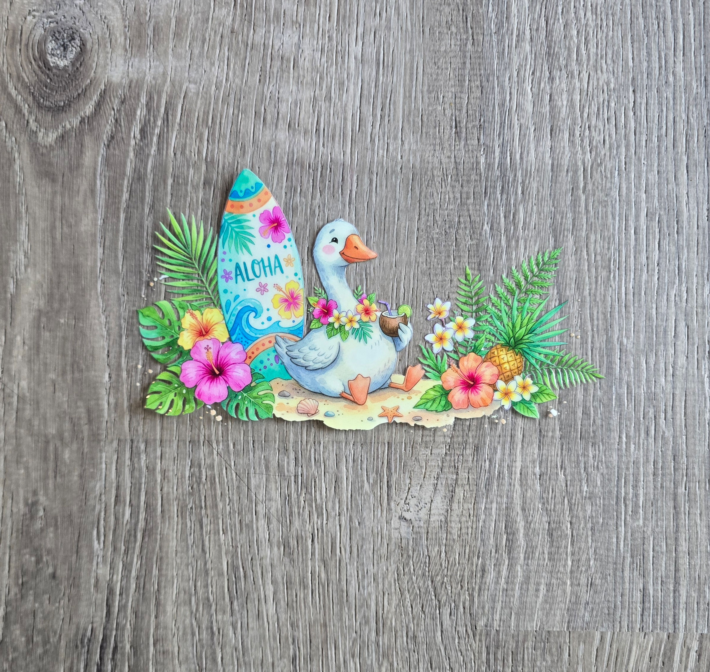 Aloha Goose UVDTF Cup Wrap