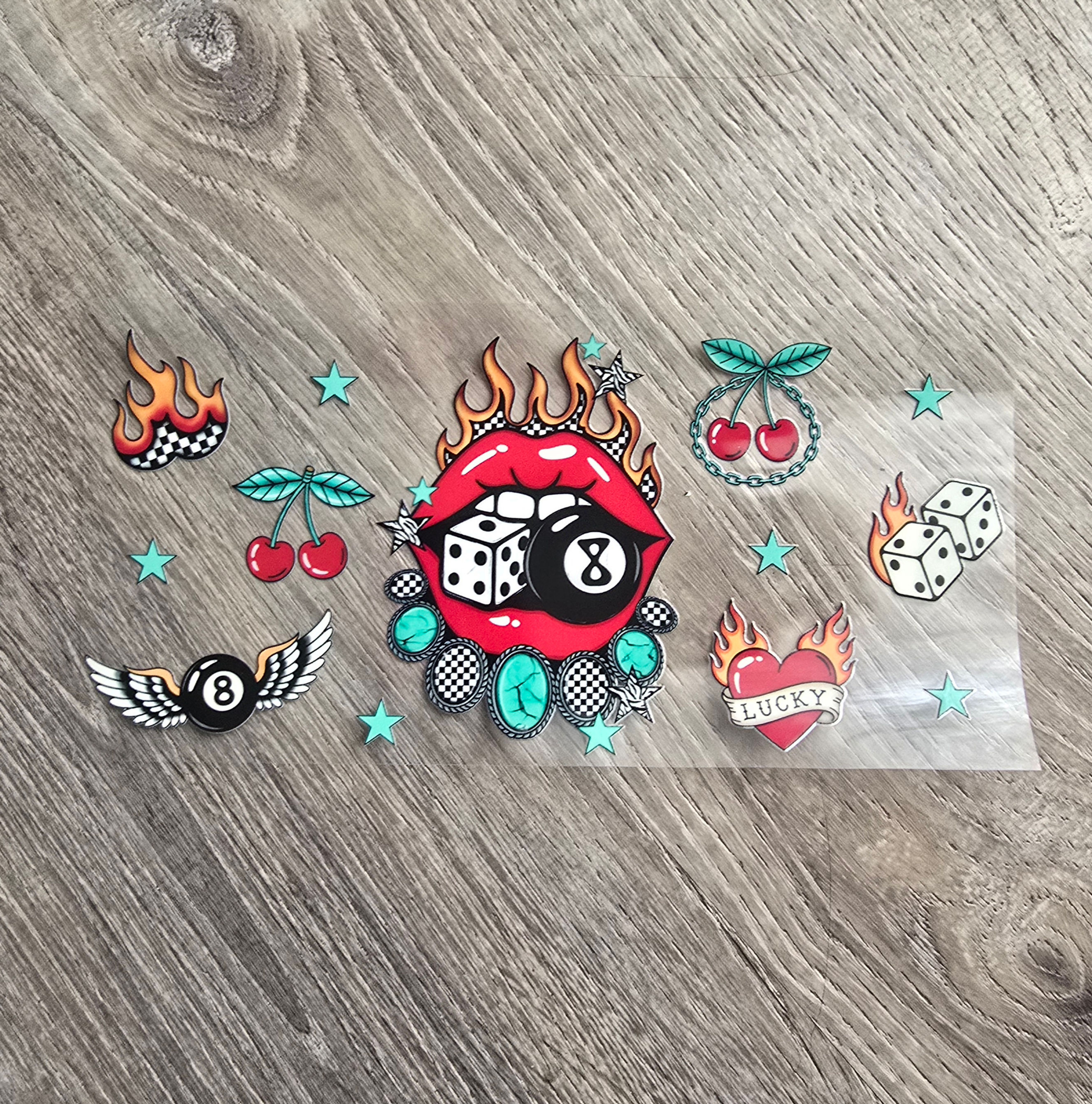Lucky 1 UVDTF Cup Wrap