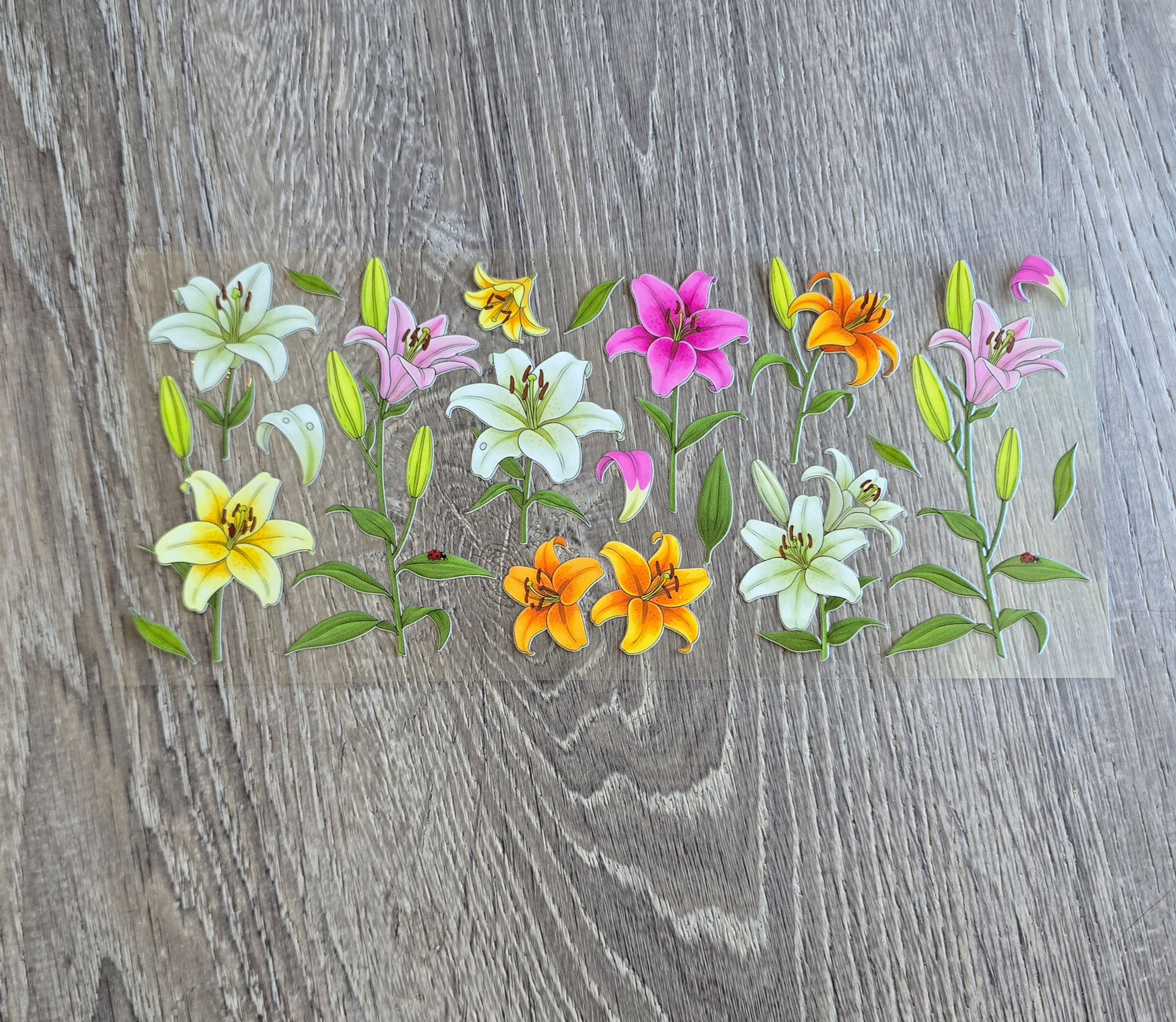 Lilies 4 UVDTF Cup Wrap