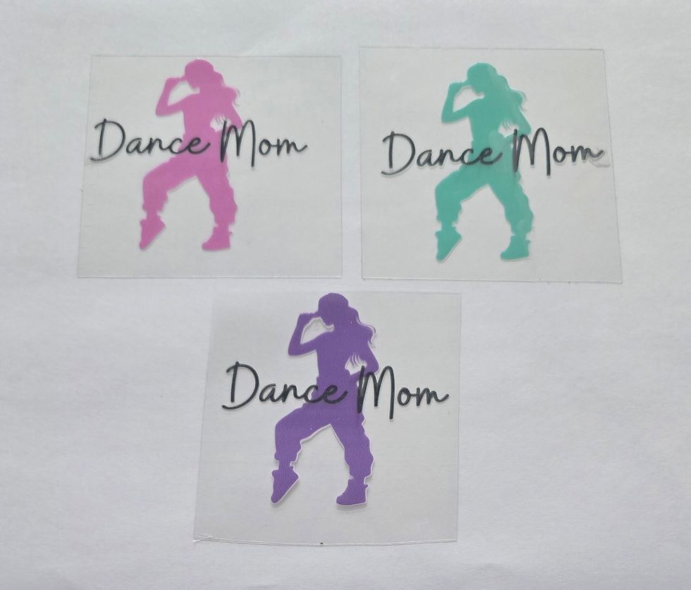 Dance Mom Hip Hop UV DTF Decal