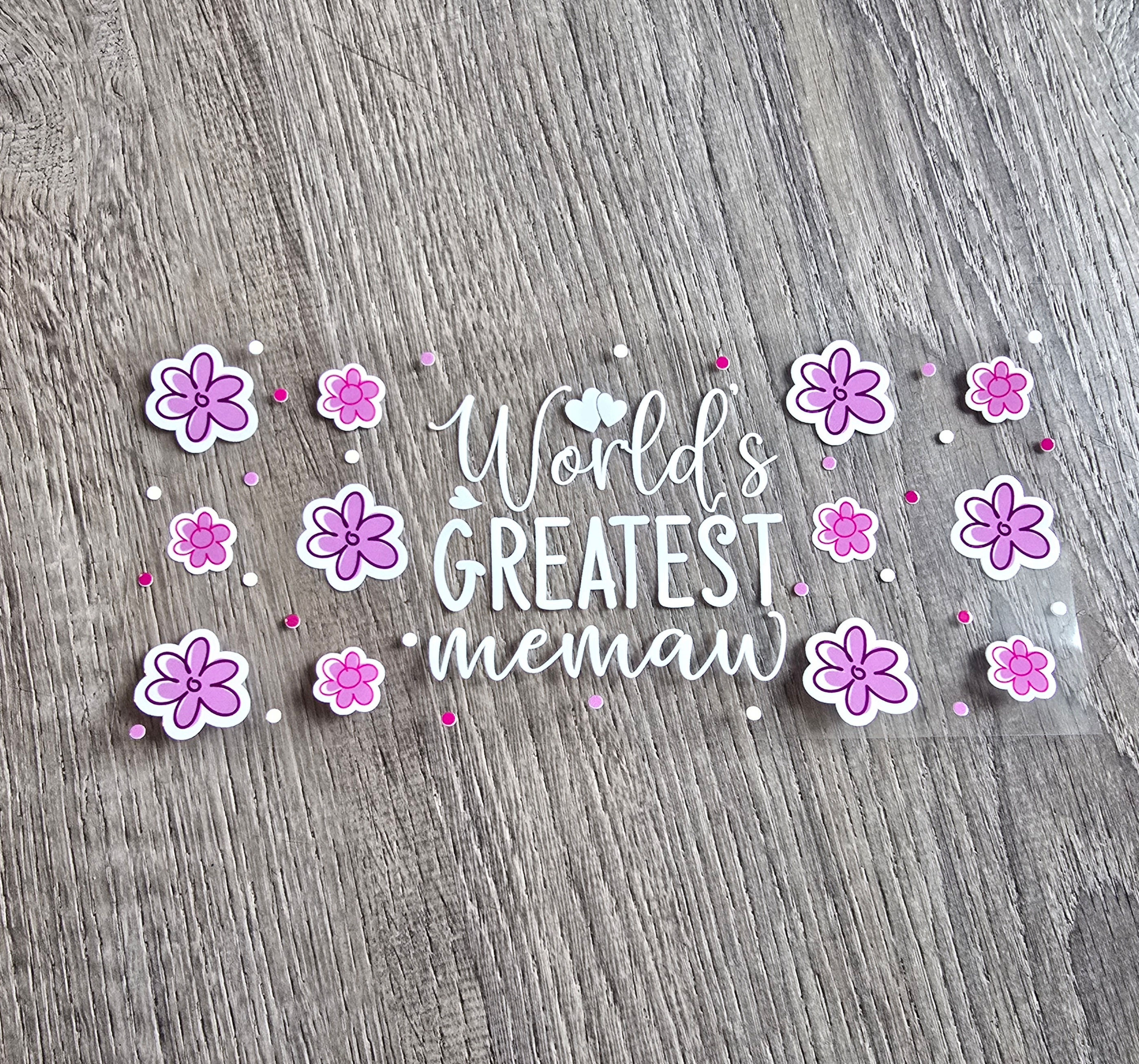 Memaw 1 UVDTF Cup Wrap