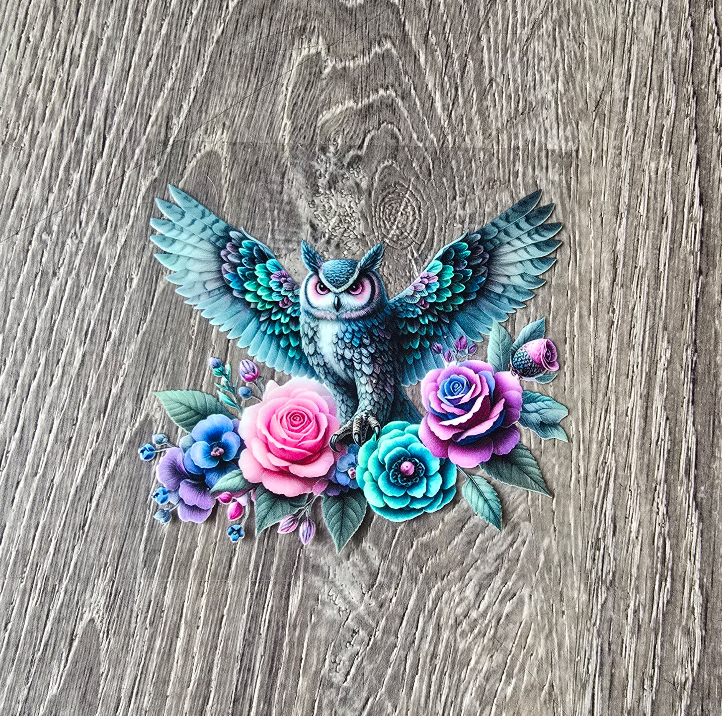 Owl 3 UVDTF Decal