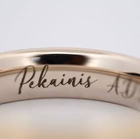 Personalizēts gravējums rokrakstā