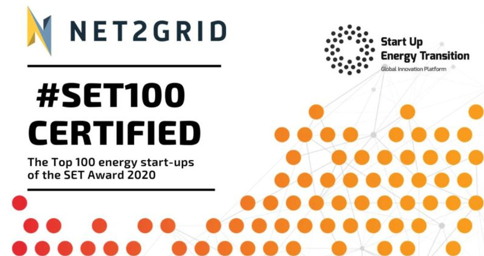 NET2GRID selected into Top 100 Global Startup Energy Transition Award