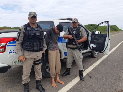 POLÍCIA MILITAR CAPTURA SUSPEITO DE MATAR EX MULHER EM TARAUACÁ.