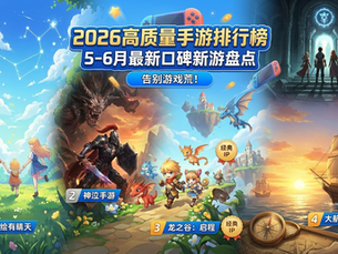 2026高质量手游排行榜:5-6月最新口碑新游盘点,告别游戏荒!