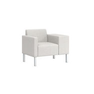 Thk + Thn Square 1-Seat Sofa – standard size with thick left arm.