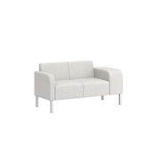 Thk + Thn Square Waterfall 2-Seat Sofa – junior size with thick left arm.