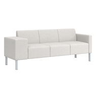 Thk + Thn Square 3-Seat Sofa – standard size with thick right arm.