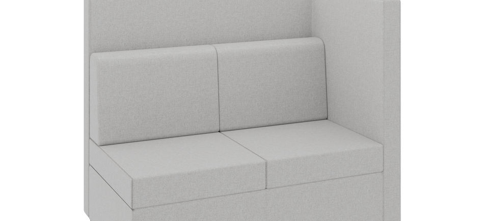 Ion 2-Seat Standard Back Left Arm – two-seat sofa with standard back and left armrest.
