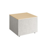 Tay Square 25" × 25" × 18"H – tall larger square ottoman table with laminate finish.